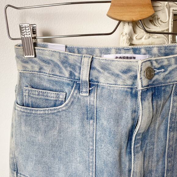 PacSun High Rise Straight Utility Cargo Jeans - Picture 3 of 10